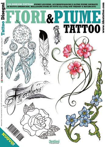Flower & Feather Tattoos